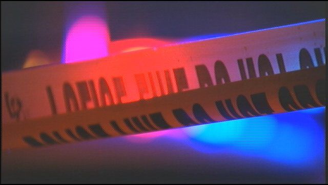 Generic police tape and lights